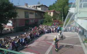 Foto: Općina Centar / Simulacije požara u Osnovnoj školi "Hasan Kikić"
